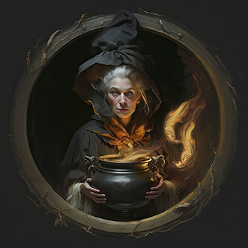Portrait of a Fire Witch 